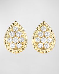 Serpent Boheme 18K Yellow Gold Medium Diamond Stud Earrings