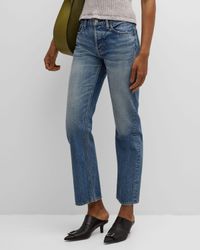 Elfers Wide Straight Mid-Rise Jeans