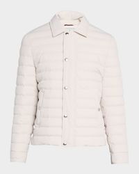 Men's Snap Front Quilted Milano Jacket