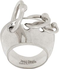 Jean Paul Gaultier Silver 'The Piercing' Ring