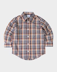 Boy's Plaid Button-Front Shirt, Size 12M-18M