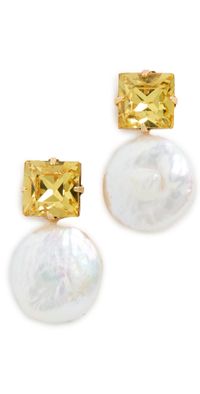 Jennifer Behr Junia Earrings Citron One Size