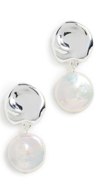 Lizzie Fortunato Coin Reflection Earrings Silver One Size