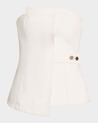 Micah Denim Strapless Top