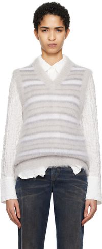 Marni Gray Fuzzy Wuzzy Vest