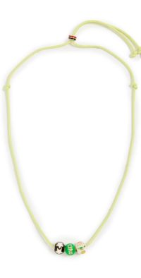 Clare V. Beaded Cord Necklace Multi One Size