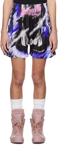 Gerrit Jacob Blue & Black Printed Shorts