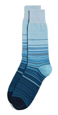Paul Smith Marcel Stripe Socks Turquoise One Size
