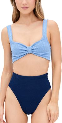 Hunza G Judy Duo Bikini Set Cornflower/Navy Duo One Size