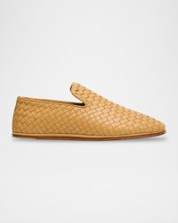 Men's Sunday Intrecciato Leather Slippers