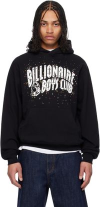 Billionaire Boys Club Black Embellished Arch Logo Popover Hoodie