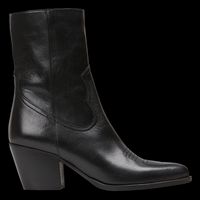 Jonak - Bottines surpiquées à talon en cuir - Taille 42 - Noir