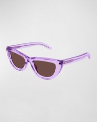 Logo Acetate Cat-Eye Sunglasses