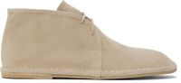 AMOMENTO Beige Suede Desert Boots