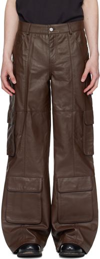 Deadwood SSENSE Exclusive Brown Prance Leather Pants