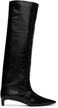 Jil Sander Black High Tall Boots