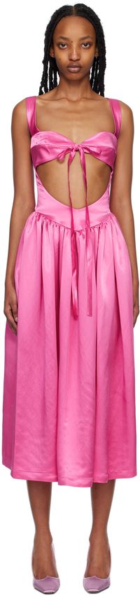 SIEDRÉS Pink Gaia Midi Dress