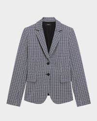 Carissa Plaid Slim-Fit Blazer