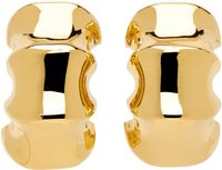 KHAITE Gold 'The Medium Julius Loop' Earrings