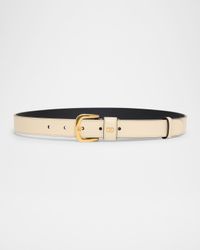 VLogo Calfskin Leather Belt, 25mm