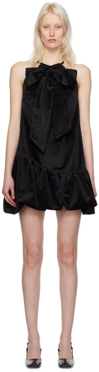 Kika Vargas Black Suzi Minidress