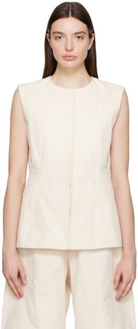 Lauren Manoogian Off-White Structure Vest