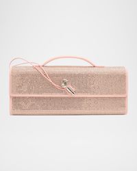 Andiamo Crystal Leather Clutch Bag