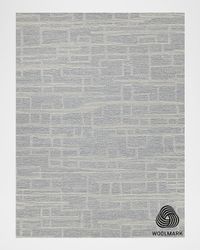 Park City Hand-Tufted Light Gray/Ivory Rug, 10' x 14'
