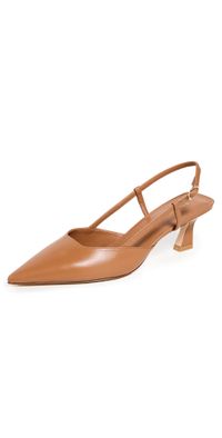 Stuart Weitzman Vinnie Slingback Heels 50mm Macchiato 6.5