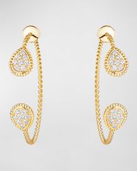 Serpent Boheme 18K Yellow Gold Diamond Hoop Earrings