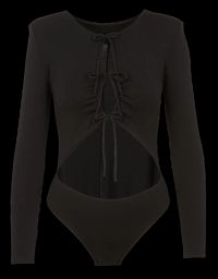 Undress Code - Body col rond avec découpes - Taille XS - Noir