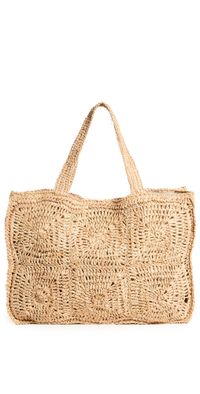 Hat Attack Portia Luxe Tote Natural One Size