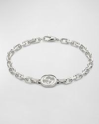 Interlocking G Bracelet in 925 Sterling Silver