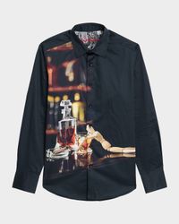 Men's Distilled Spirit Cotton Button-Down Shirt