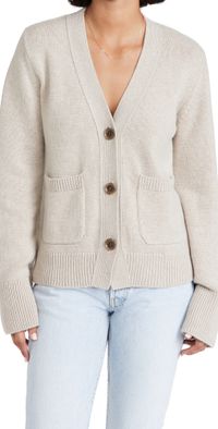 LISA YANG Danni Cashmere Cardigan Sand 2