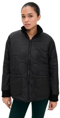 Beyond Yoga 2-Way Quilted Jacket Black S