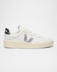 V-90 Low-Top Leather Sneakers