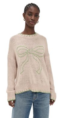 Bailey Rose Bow Sweater Bone M