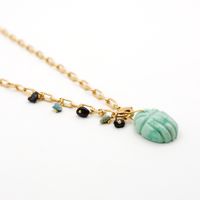L'atelier Des Dames - Collier scarabée - coralie - Taille Unique - Doré