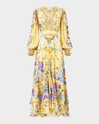 Darling Buds Long Button-Front Dress