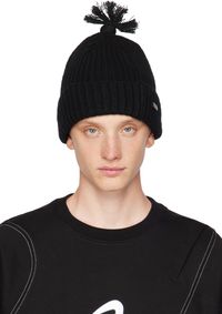 ADER error Black Pom-Pom Beanie