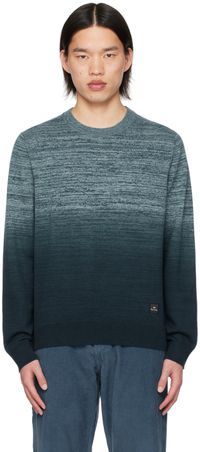 PS by Paul Smith Pull bleu à col ras du cou