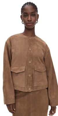 St. Agni Suede Utility Cocoon Bomber Toffee XS