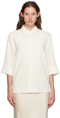 ANINE BING Off-White Mary Shirt