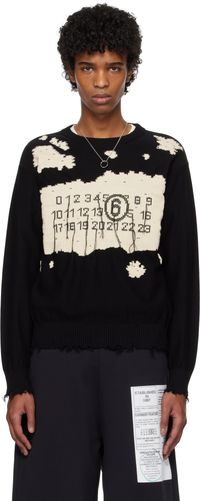 MM6 Maison Margiela Black Knit Sweater