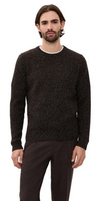 rag & bone Jensen Cashmere Rib Crew Brwmt XL