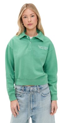 Sporty & Rich SR Country Club Polo Verde/White S