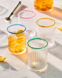 Nell Assorted Double Old Fashioned Glasses, Set of 4