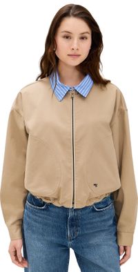 HOMMEGIRLS Parachute Barn Jacket Khaki M