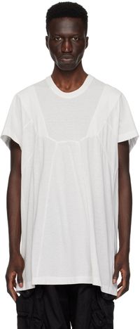 Julius Off-White Paneled T-Shirt